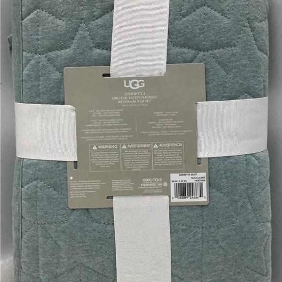 COPY - UGG Damietta Reversible Quilt For Baby Crib In Succulent Heather (36 In … - Picture 2 of 3